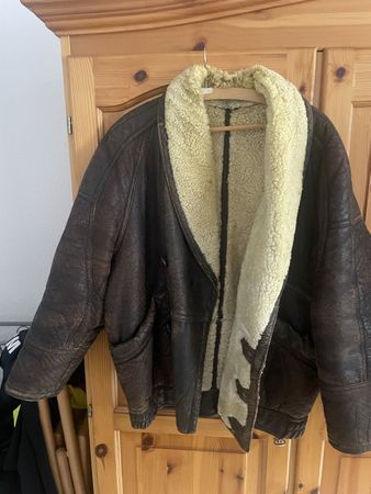 Vintage Brendisel Lederjacke, Winterjacke mit warmem Futter