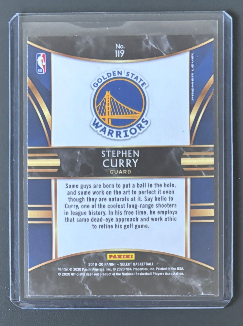 Nba Cartes à collectionner: NBA Stephen Curry 2019-20 Select Premier Level Card – Neuf (Voir description) à Muri b. Bern par winningloser 1