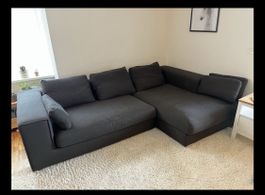 Grosses Ecksofa / Stoffsofa anthrazit – ca. 280×170 cm