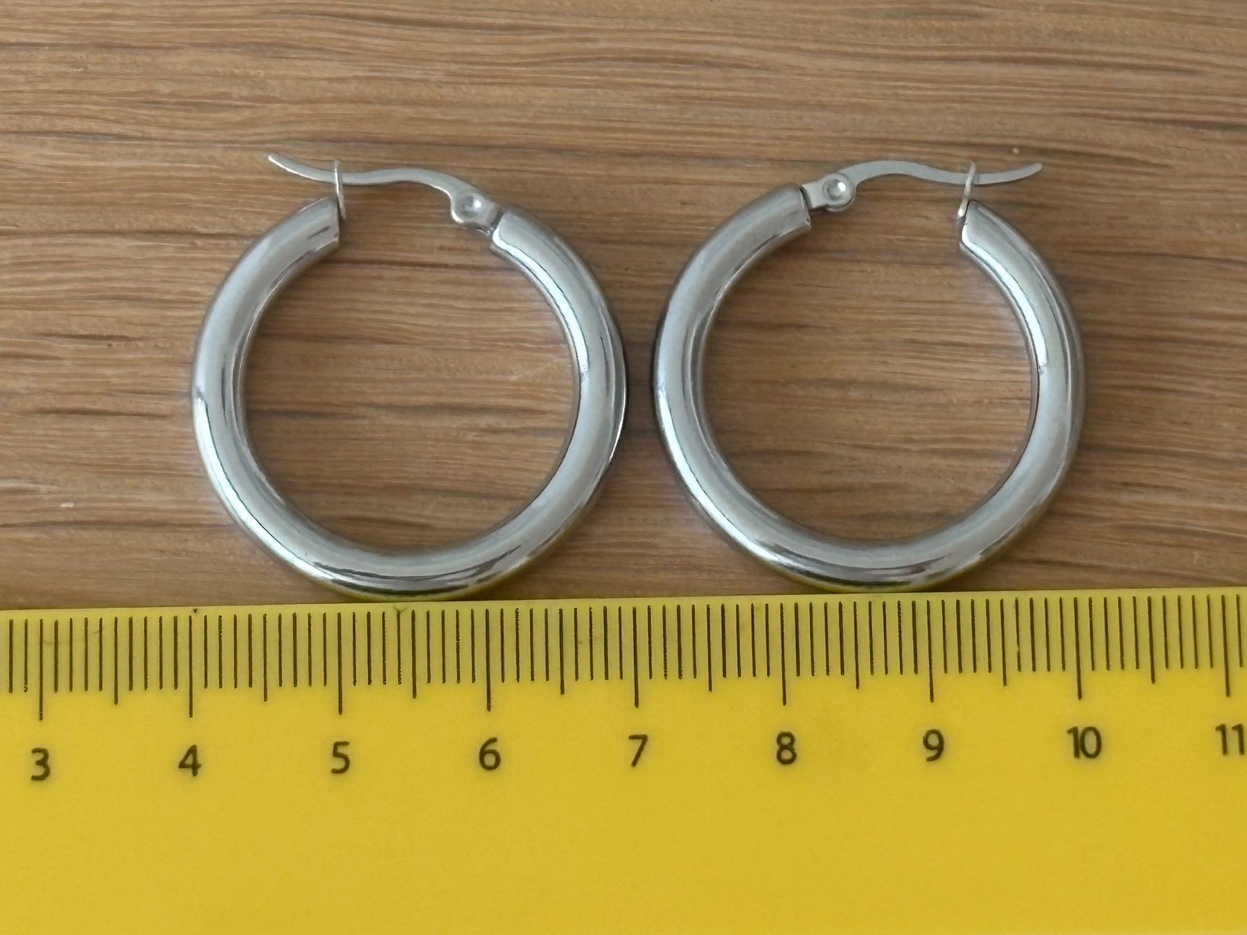 Boucles d'oreille: Luxus Elegante Edelsthal Ohrstecker /Creolen   Silberfarben – Neuf (Voir description) à Biel-Bienne par Roserosse13 2