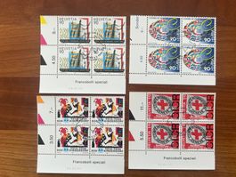 1999  CH Erstag gest.Viererblock mit Tab  (K221)