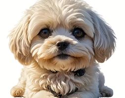 Malteser Hund 3D-Aufkleber – Süsser Blickfang