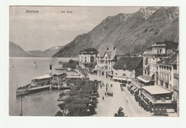 Ansichtskarte Brunnen am Quai, Schwitz 1908