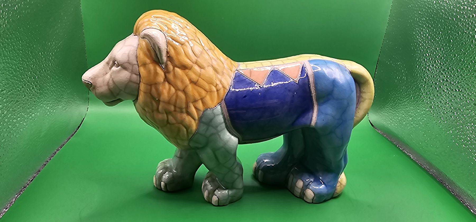 Figuren: Grosse Vintage Raku Pottery Löwe Figur – Gebraucht aus Zürich von Daniela51 2