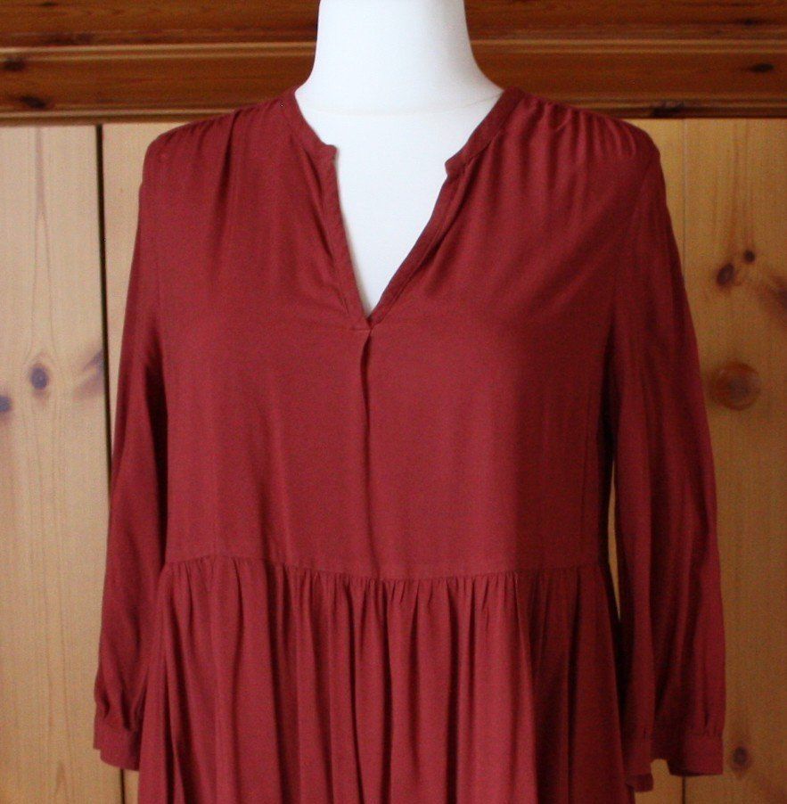Kleider: Kleid Langarm Q/S rost-rot Gr. XL – Gebraucht aus Flüelen von Diversicum-Curvy 1