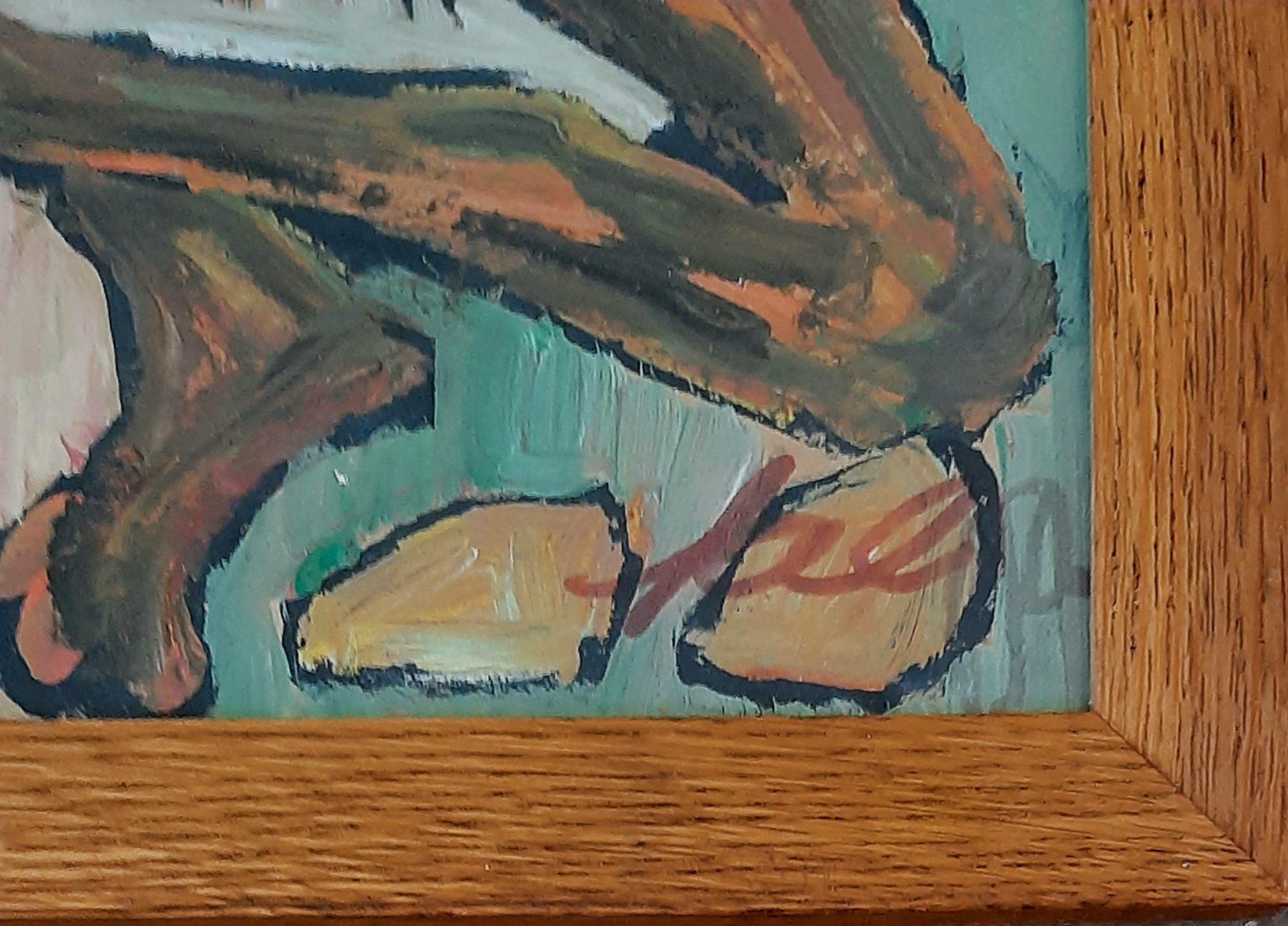 Gemälde: Gouache Gemälde expressionistisch signiert – Gebraucht aus Arbon von torso444 1