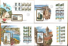 1985 - 88 - Guernsey ( GB ) Grossbriefe aus Markenheftchen