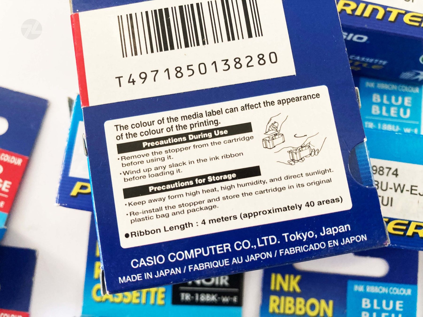 Cartucce per stampanti & toner: 10x Casio Disc Title Printer Ink Ribbon Cassette Farbband – Usato da Wetzikon ZH venduto da cyan74 2