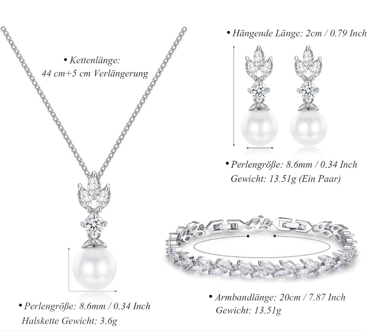 Catenine: Schmuckset Silber 925 – Nuovo e nell'imballaggio originale da Hemmental venduto da GoldWert1 1