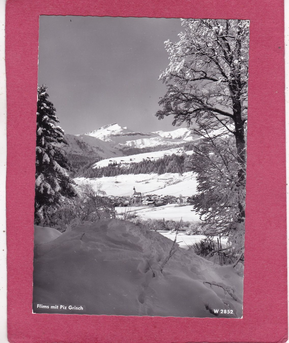 Ansichtskarten: Flims mit Piz Grisch – Gebraucht aus Herisau von Lisegrat2008