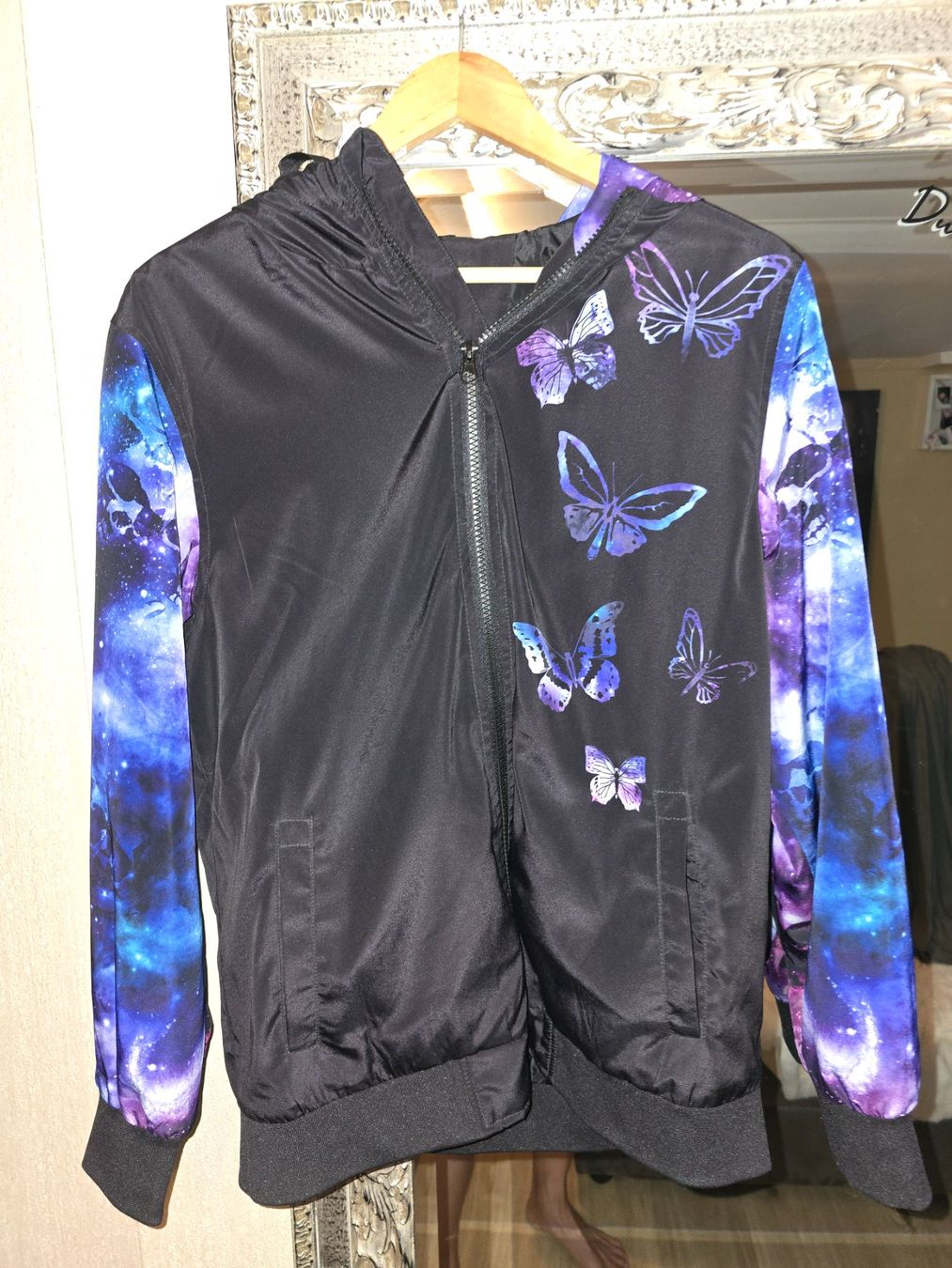 Giacche: Mega coole Skull Schmetterling Jacke von EMP – Usato da Reute AR venduto da angelflower
