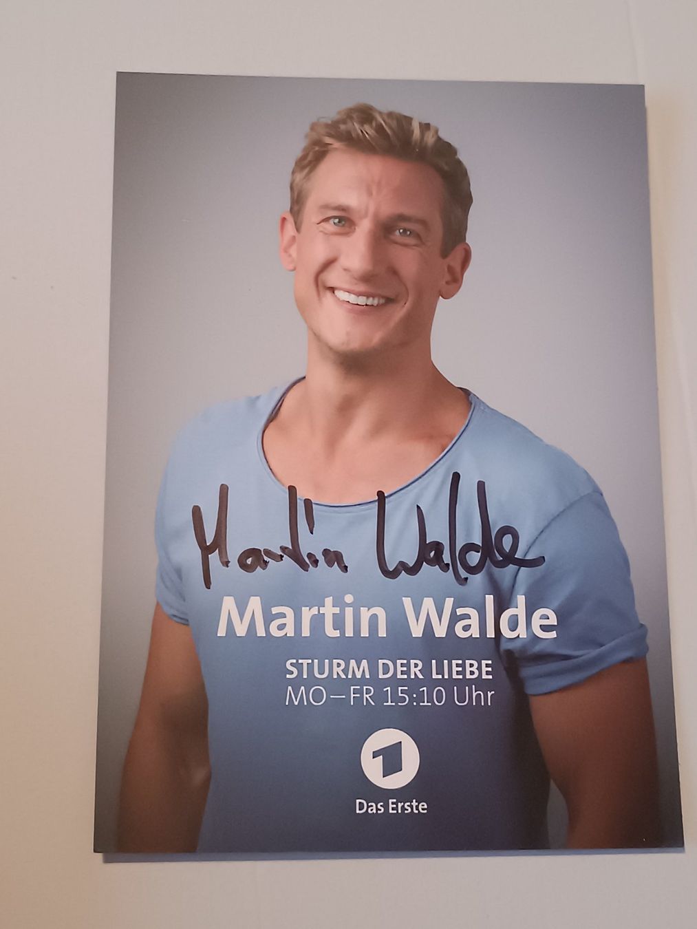 Autografi: Martin Walde - Sturm der Liebe - handsigniert – Usato da Menziken venduto da Autogramme