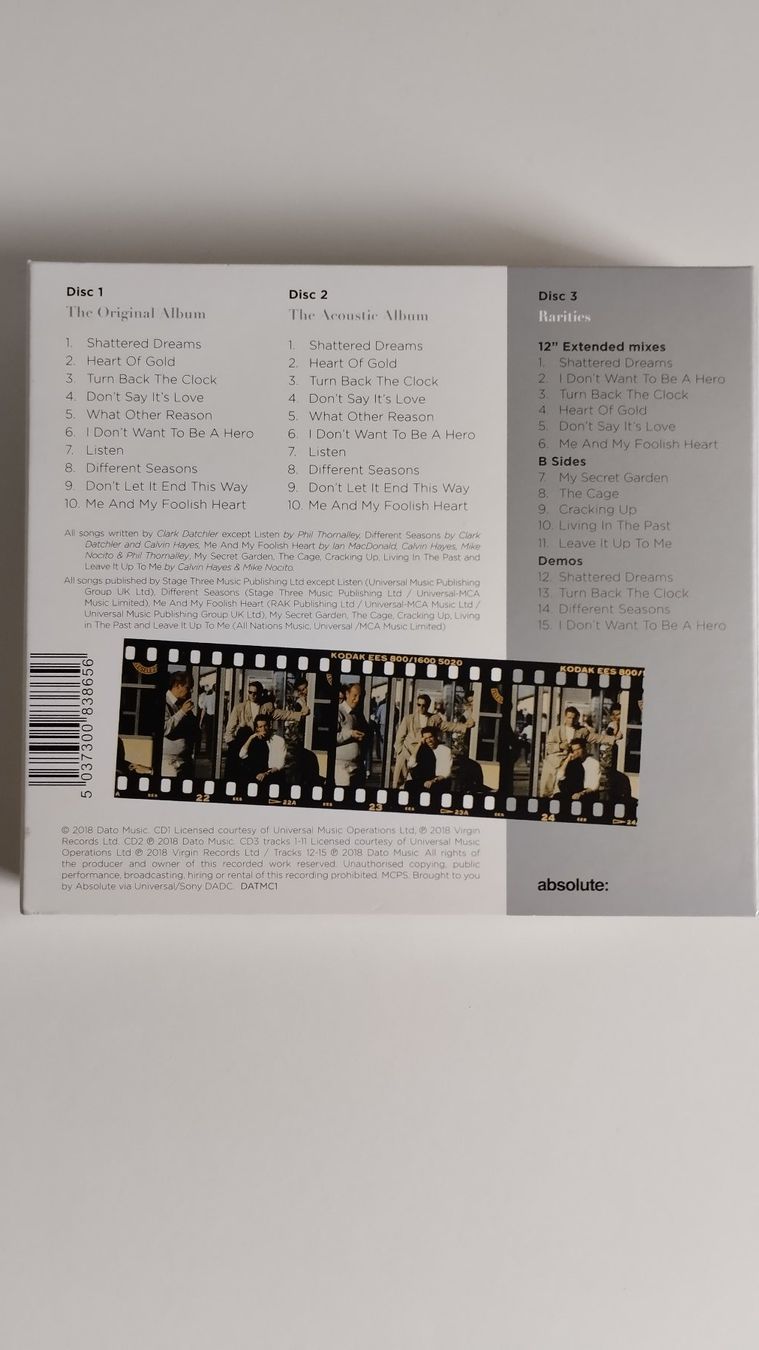 CD: JOHNNY HATES JAZZ 3-CD DIGIPACK TURN BACK THE CLOCK - RAR!! – Usato da Basel venduto da Bal-Sagoth 2