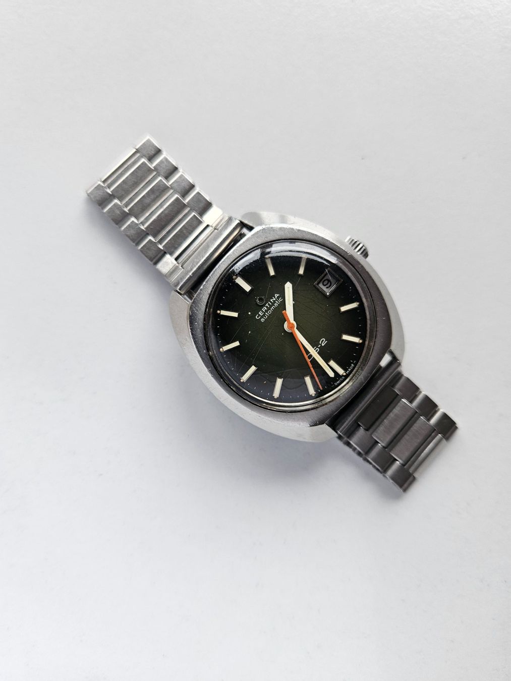 Certina Orologi: 295 Certina DS2 Automatic aus 1970 Grün – Usato da Berikon venduto da mmm21 3