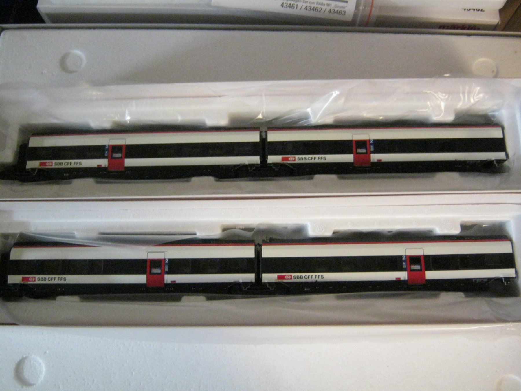 Märklin Modellini di ferrovie: 2 COFFRETS DE VOITURES GIRUNO 501 – Nuovo e nell'imballaggio originale da Le Grand-Saconnex venduto da mfx54