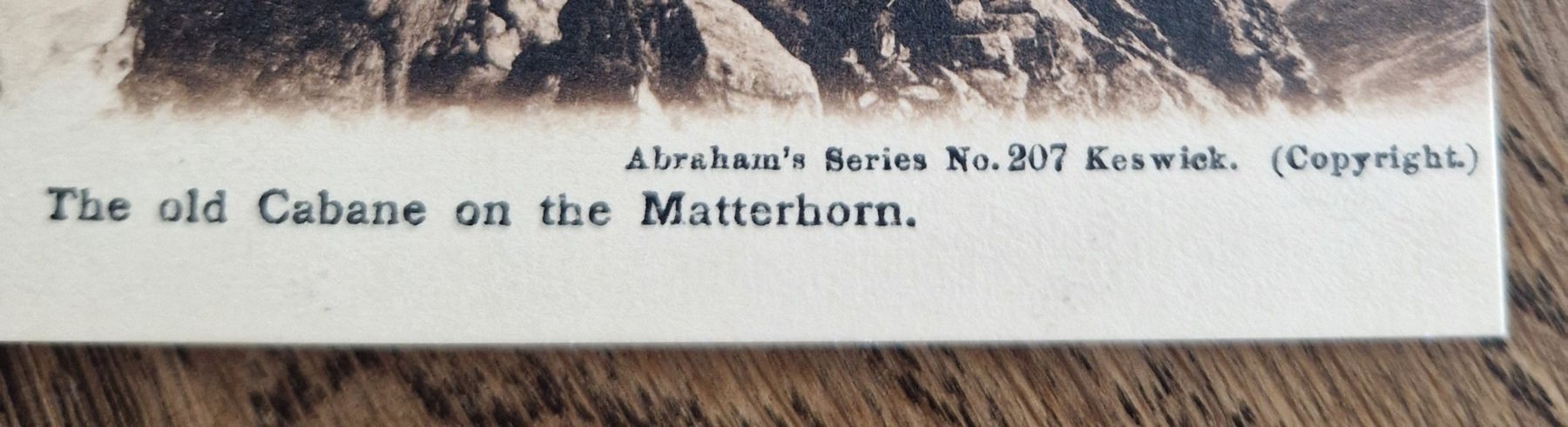 Cartoline postali: The old Cabane on the Matterhorn – Usato da Ebikon venduto da Donar50 2