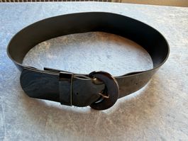 Schicker Lack-Guertel, schwarz, neuwertig