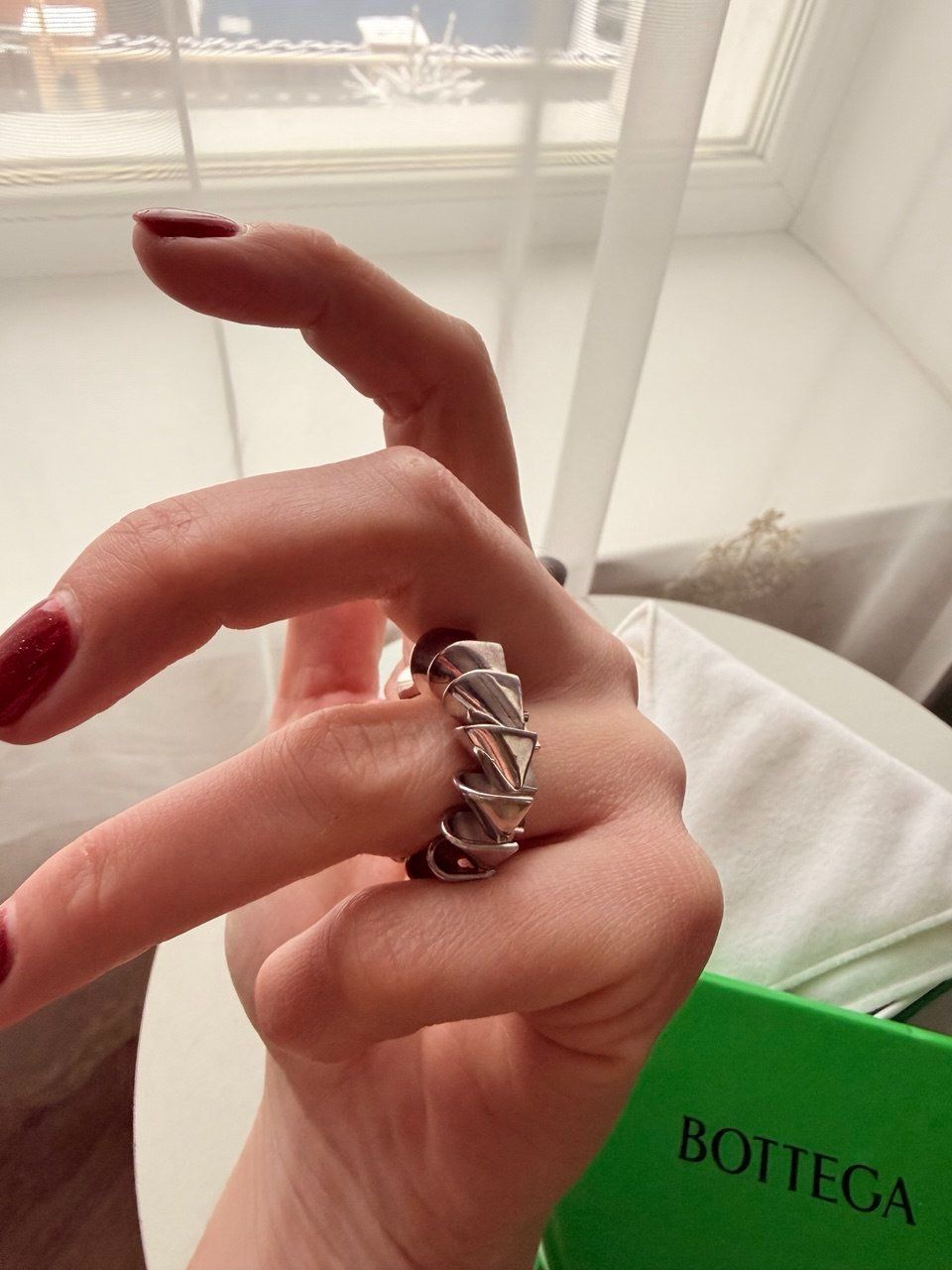 Bottega Veneta Anelli: Silver ring Bottega Veneta – Nuovo (secondo la descrizione) da Lugano venduto da juledo 2