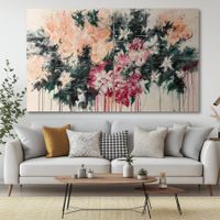 Tableau contemporain « Dialogue floral » - Marius L. Jensen