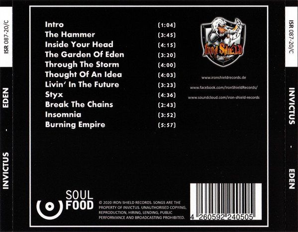 CDs: Invictus – Eden NEUF/OVP – Neuf avec emballage d'origine à Gingins par Demonseed 1