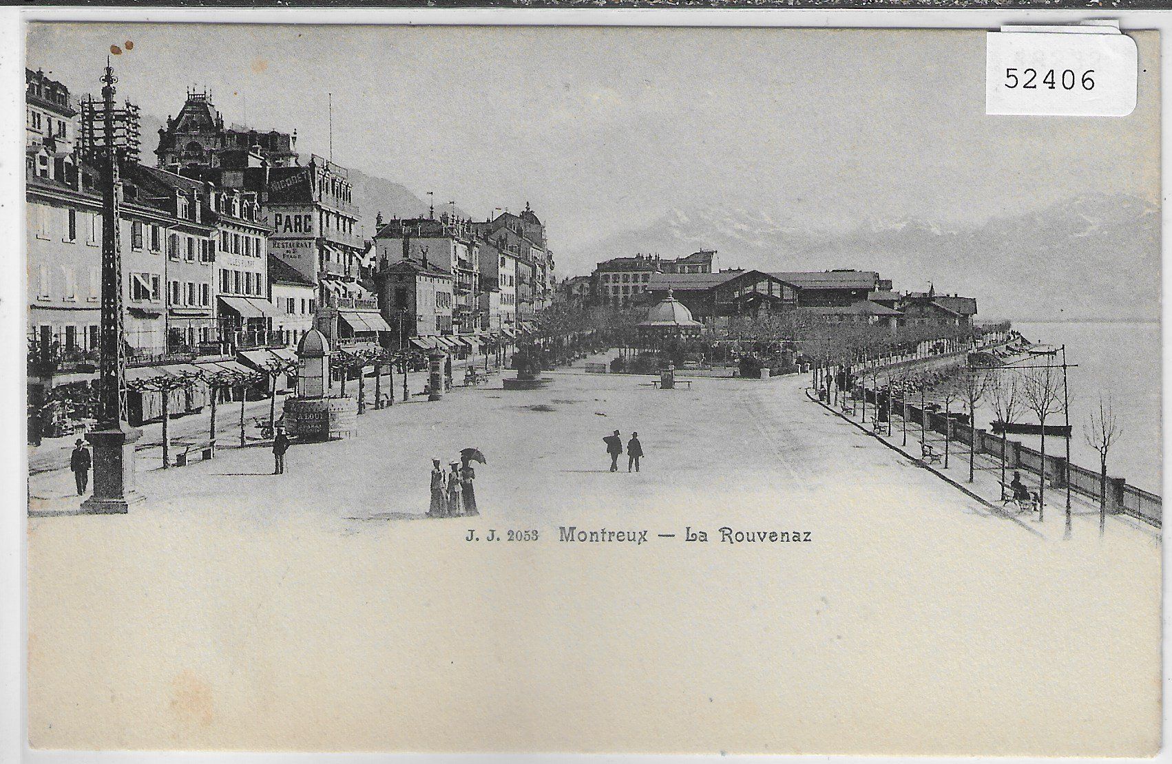 Cartoline postali: Montreux - La Rouvenaz - animee – Usato da Ettingen venduto da Kartenplanet