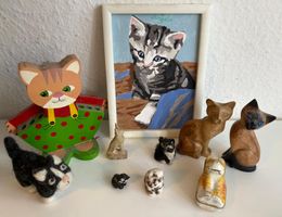 Herzige kleine Katzensammlung Büsi Katze 11 Stück