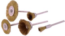 5 TLG Bürsten Set mini MULTI-TOOL zu Stabschleifer, Dremel