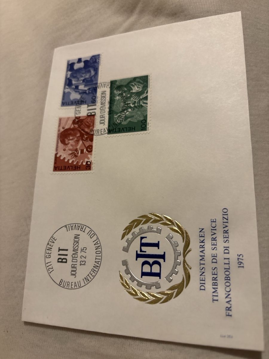 Tutti i francobolli: BIT Briefmarken Internationale Arbeitsorganisation 1975 – Usato da Kriens venduto da mir_v8ww 3