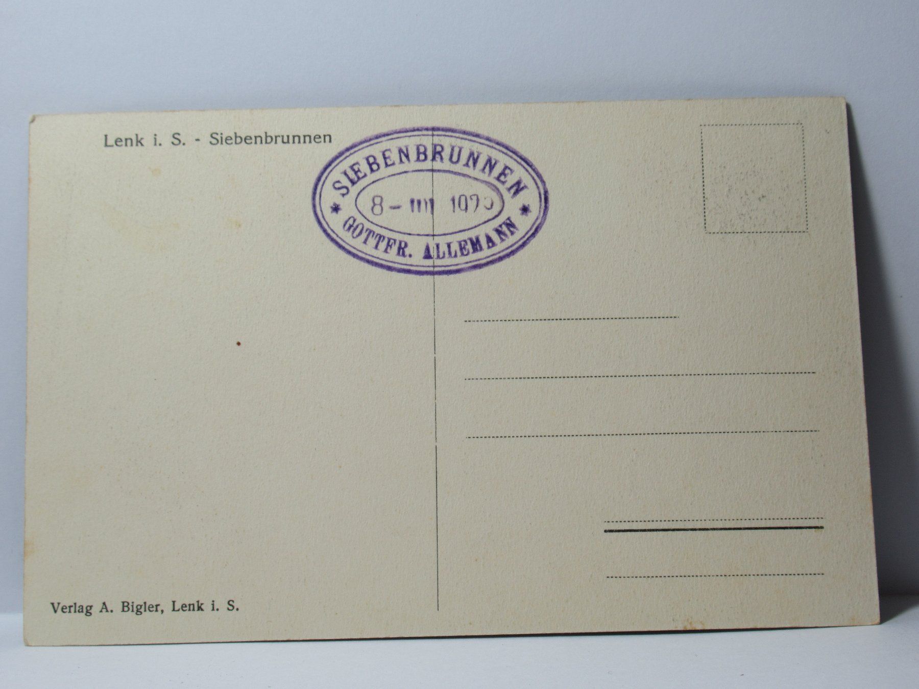 Cartoline postali: Lenk i. S. , Siebenbrunnen – Nuovo (secondo la descrizione) da Grenchen venduto da Bluemchen1900 1