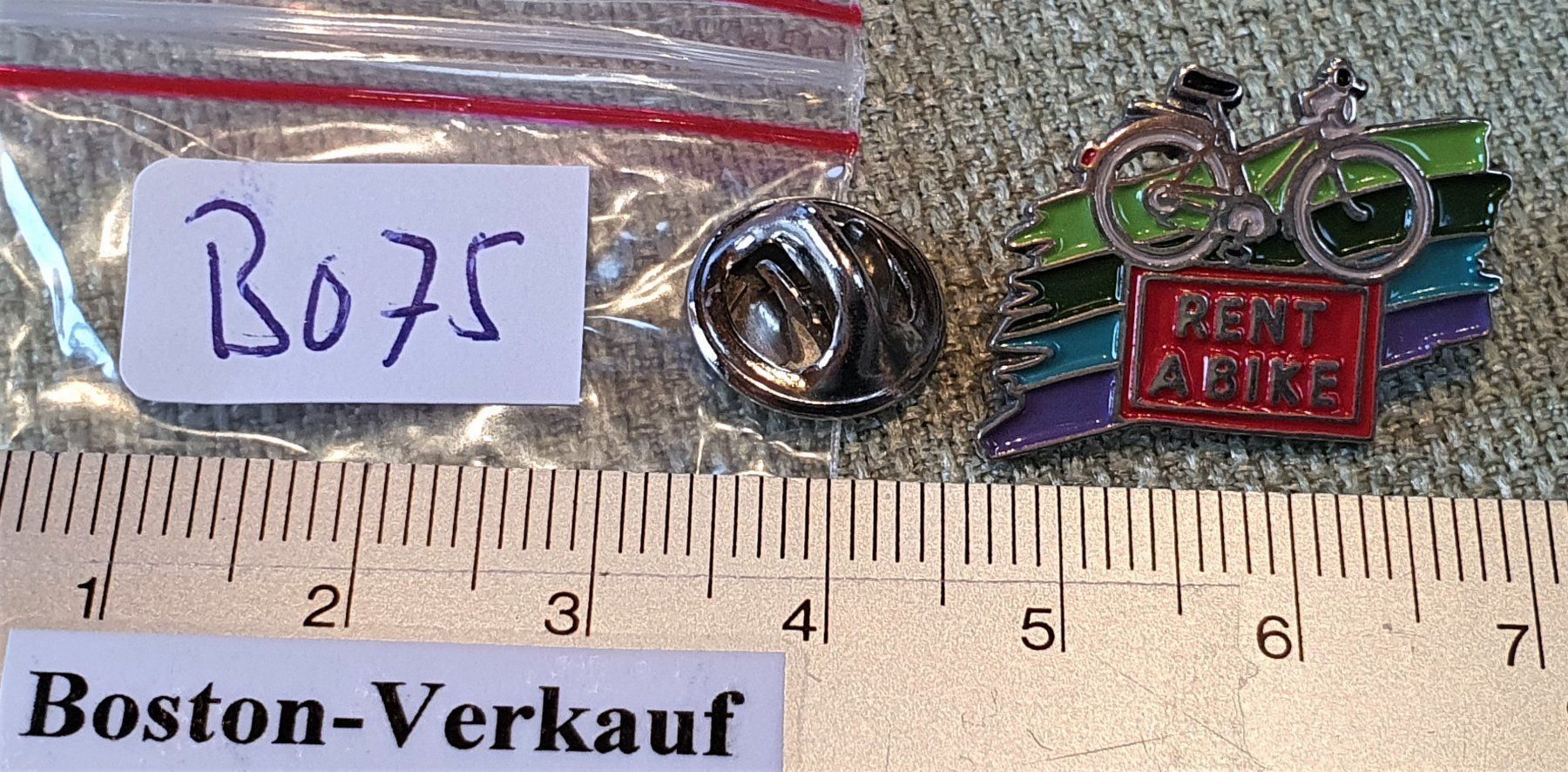 Placchette & Badge: B075 - Pin SBB CFF FFS Rent A Bike – Usato da Reinach BL venduto da Boston-Verkauf 2