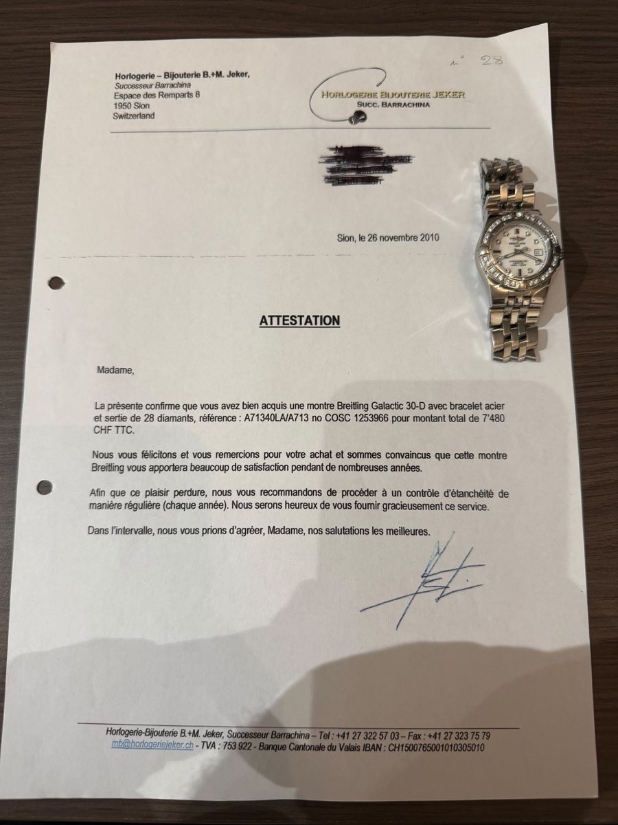 Breitling Orologi: Breitling Galactic NP 7’480 CHF – Usato da Chalais venduto da nic_ky9z 1