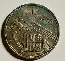 Spanien 5 Peseten 1957 Francisco Franco Münze XF-45!