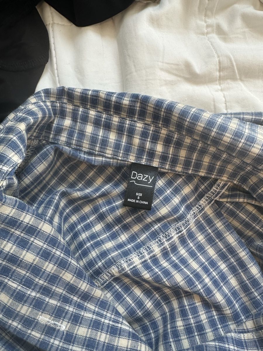 Camicie: Dazy Hemd kariert blau beige – Usato da Grafstal venduto da jes_t6s7 2