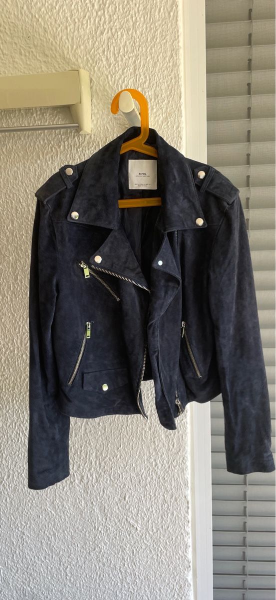 Mango Giacche: Blue Leather Jacket – Usato da Zuoz venduto da noe_g2f5 4