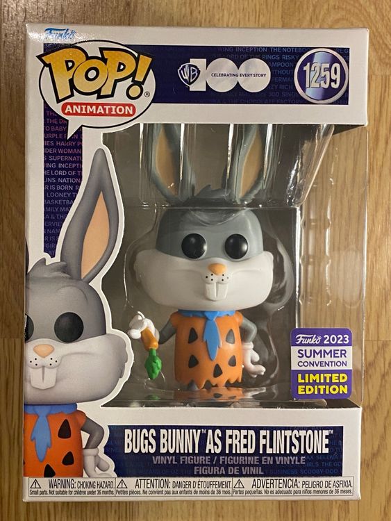 Funko Pop! Bugs Bunny as Fred Flintstone Looney Tunes (Neuf
