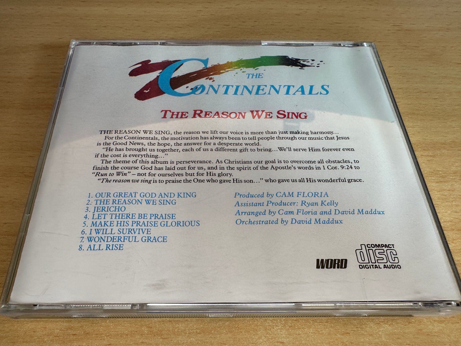 CD: The Continentals – The Reason We Sing – Usato da Rikon im Tösstal venduto da Alpenmutz 1