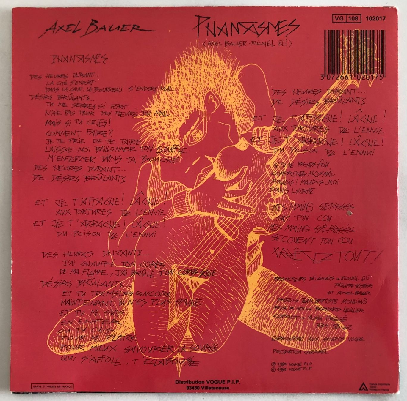 Dischi in vinile: AXEL BAUER - PHANTASMES – Usato da Poliez-Pittet venduto da Newtown-Records 1