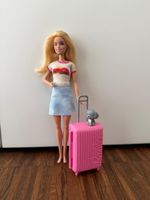 Barbie Puppe mit Koffer und Hund sehr guter Zustand