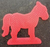 Hama Midi Stiftplatte Pferd 281 unbenutzt rot