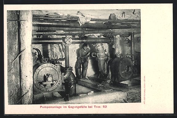 Cartoline postali: Simplon, Pumpenanlage im Gegengefälle b – Usato da Berlin venduto da bartko-reher
