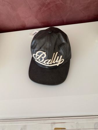 Bally  Leder Cap,  Unisex 56 verstellbar