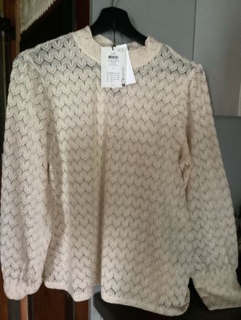 Jdy Top, neu mit Etikett, Gr. L, Spitze, creme