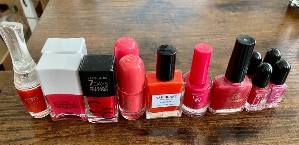 Nagellack: 13x Nagellack rot / rosa / pink – Neu (gemäss Beschreibung) aus Rudolfstetten von Stellina1975 1