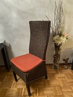 4 Esszimmerstühle mit Sitzkissen und Husse