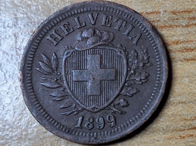 Tutti le monete: 1 Rappen 1899 - sehr schön! – Usato da Münchenstein venduto da purbach1