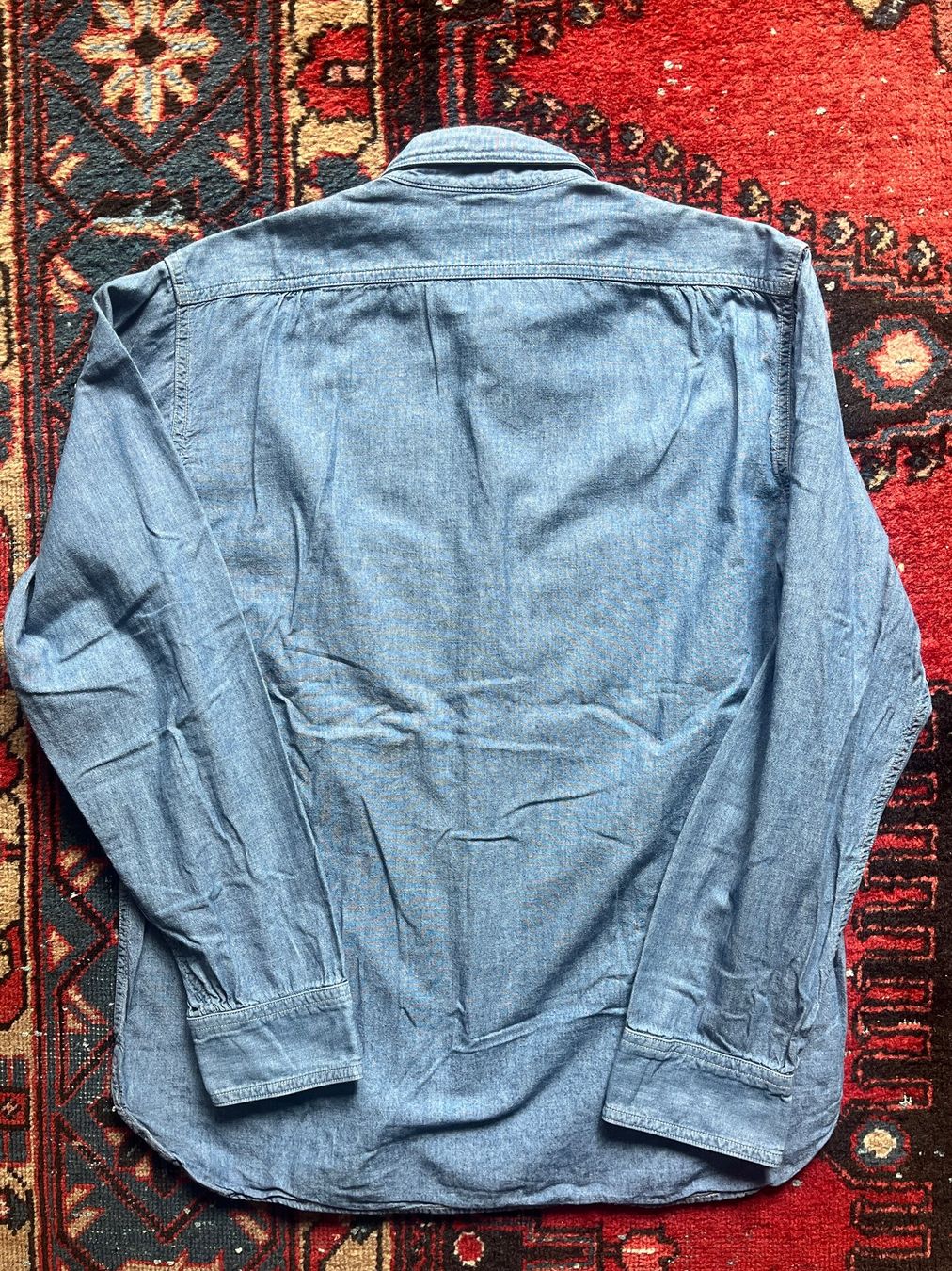 Camicie: At Last & Co, Chambray Hemd, Grösse 15.5 – Usato da Zürich venduto da Adelmax 2
