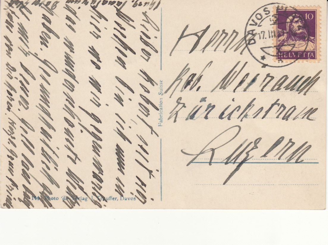 Cartoline postali: Davos 1931 – Usato da Bürglen TG venduto da StampGraf 1