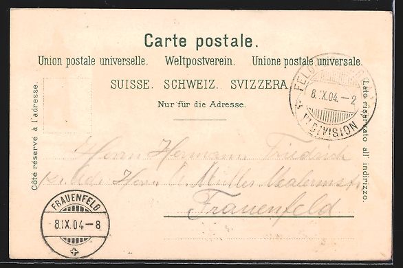 Foto, Lettere & Cartoline: Litho Soldatengruss, Schweizer Infanteri – Usato da Berlin venduto da bartko-reher 1