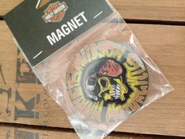 Harley-Davidson Motorcycles Magnet - Skull Motiv, Neu!