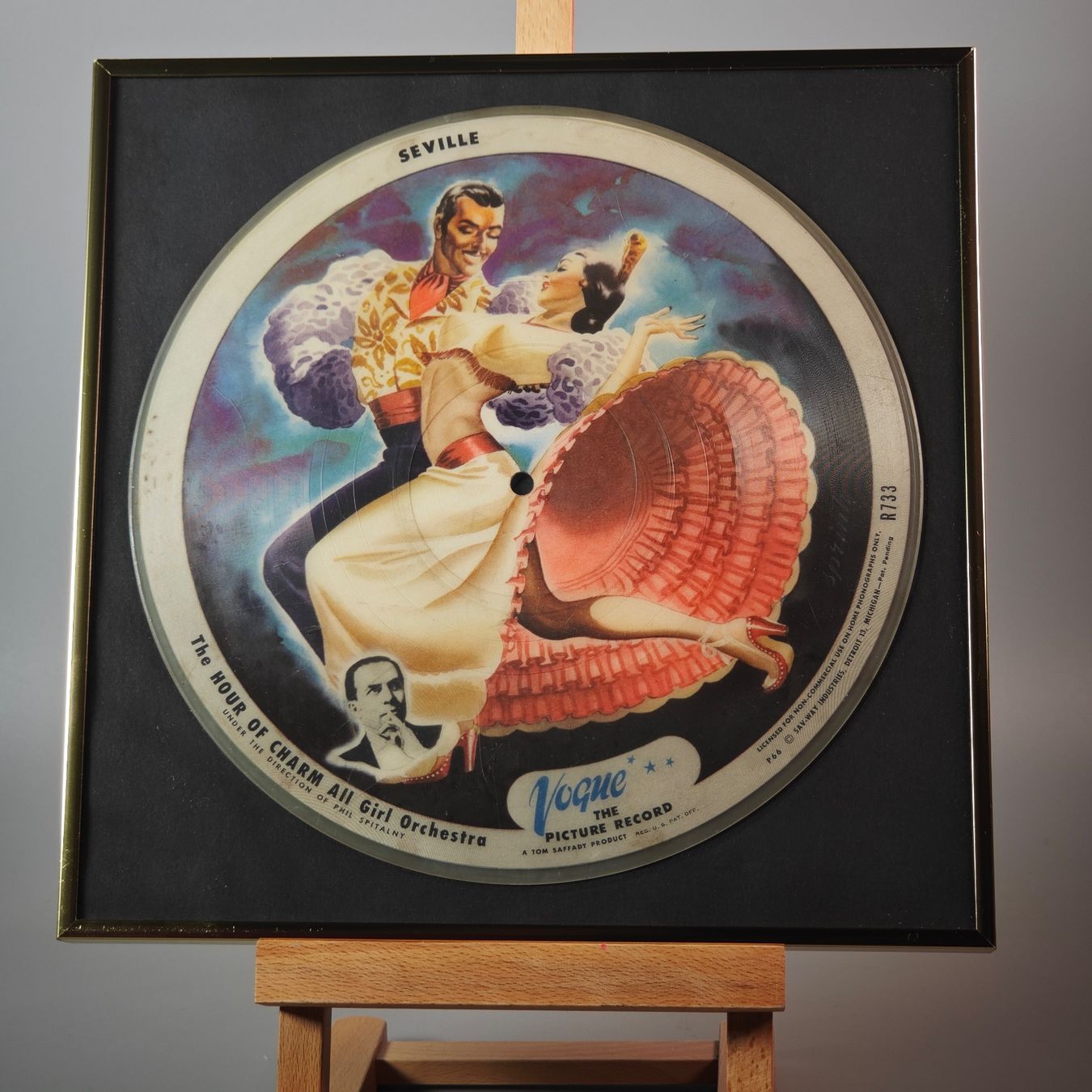 Dischi in vinile: Vogue Picture Record Sevilla gerahmt – Usato da Schönenwerd venduto da Swissmusicbox